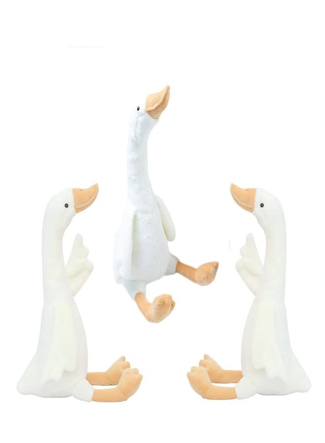 CHELEI2019 3pcs 15.7" Swan Stuffed Animal,Goose Plush White Stuffed Animal Toy Gifts for Kids - Image 1